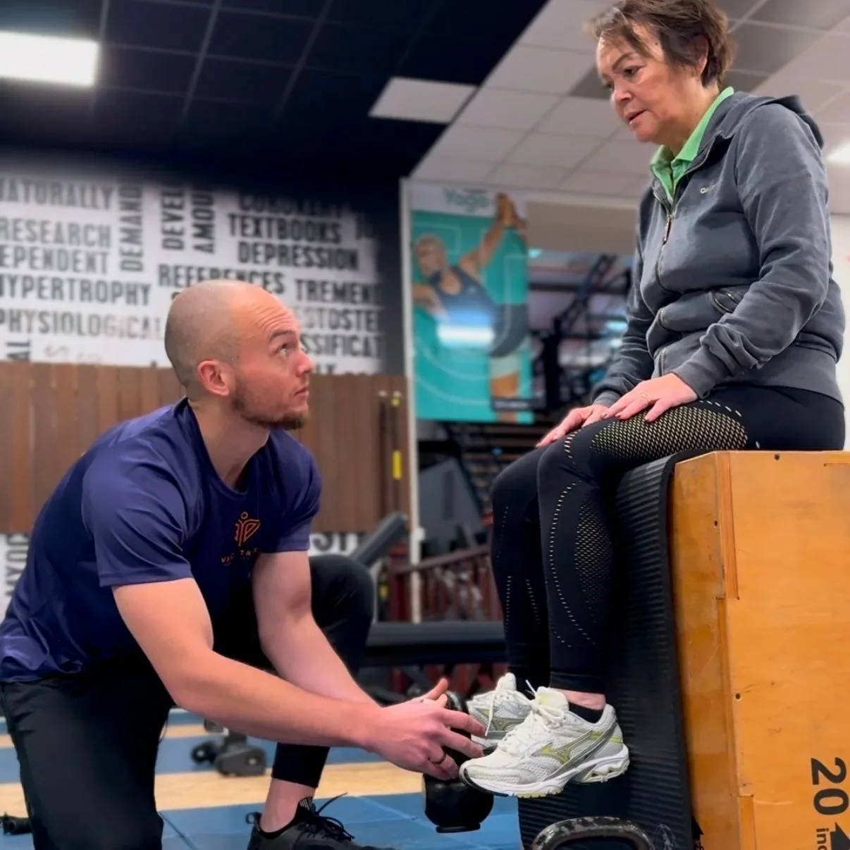 Train one-on-one with a personal trainer